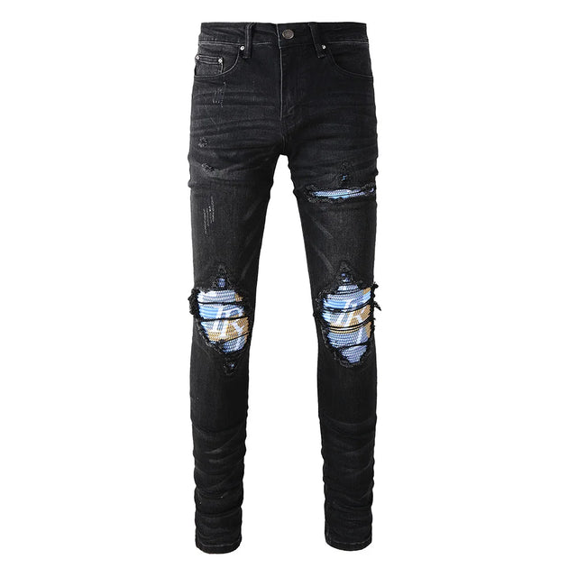 Men s Side Stripe Jeans Luxury Collection Online Taelor Boutique