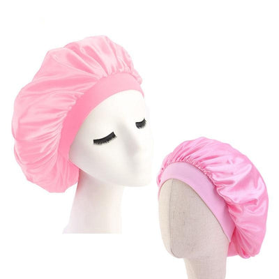 Pink Mother and Daughter Silk Bonnet Set - Taelor Boutique