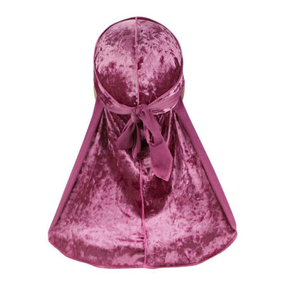 Pink Luxury Velvet Durag - Taelor Boutique