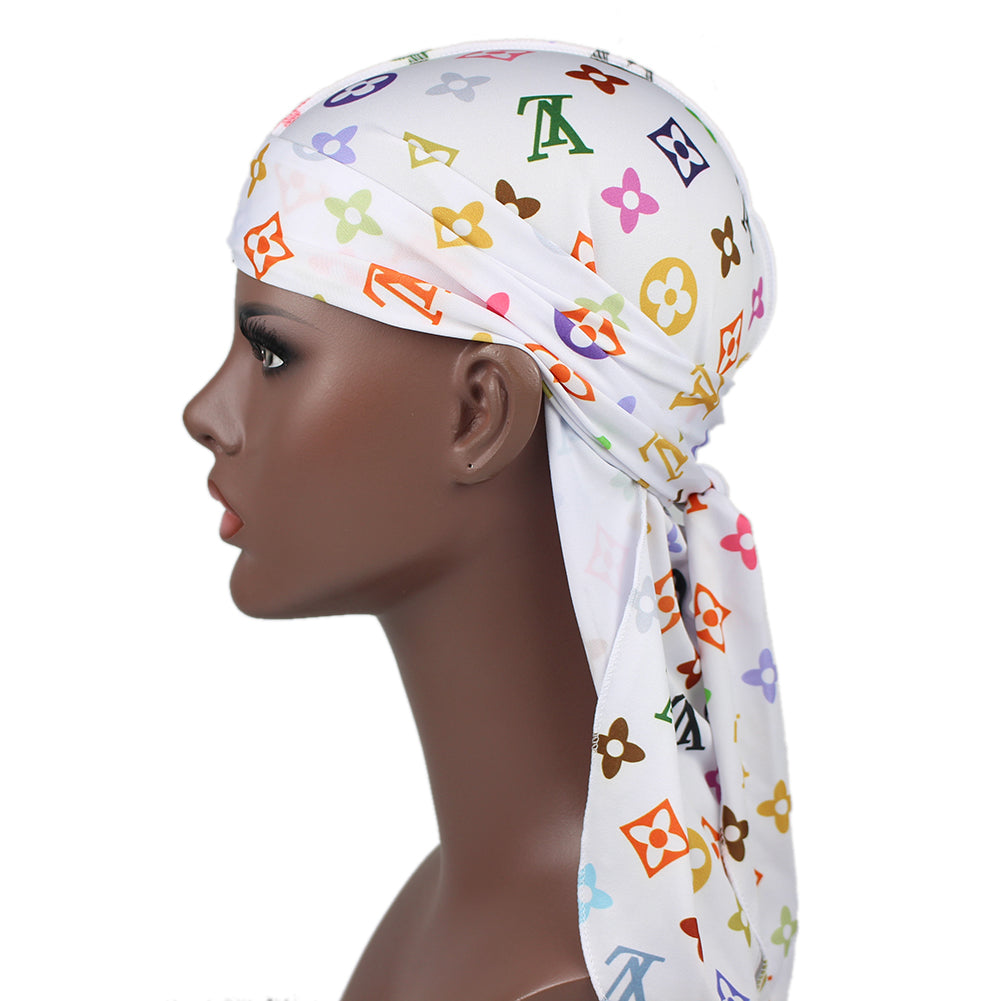 Taelor Boutique Red and White LV Designer Durag *Kids Only*