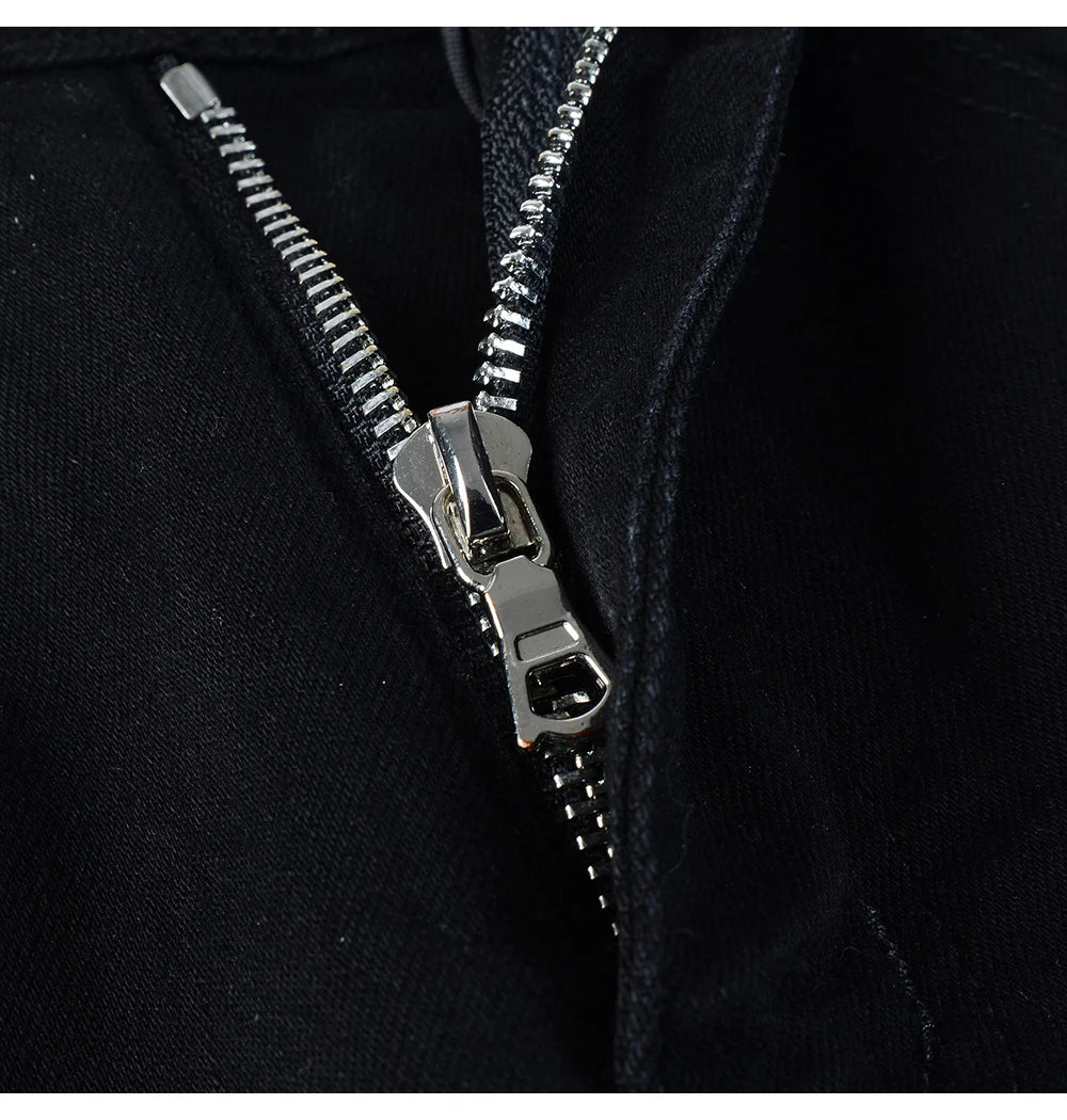 Black Leopard Print Patch Jeans