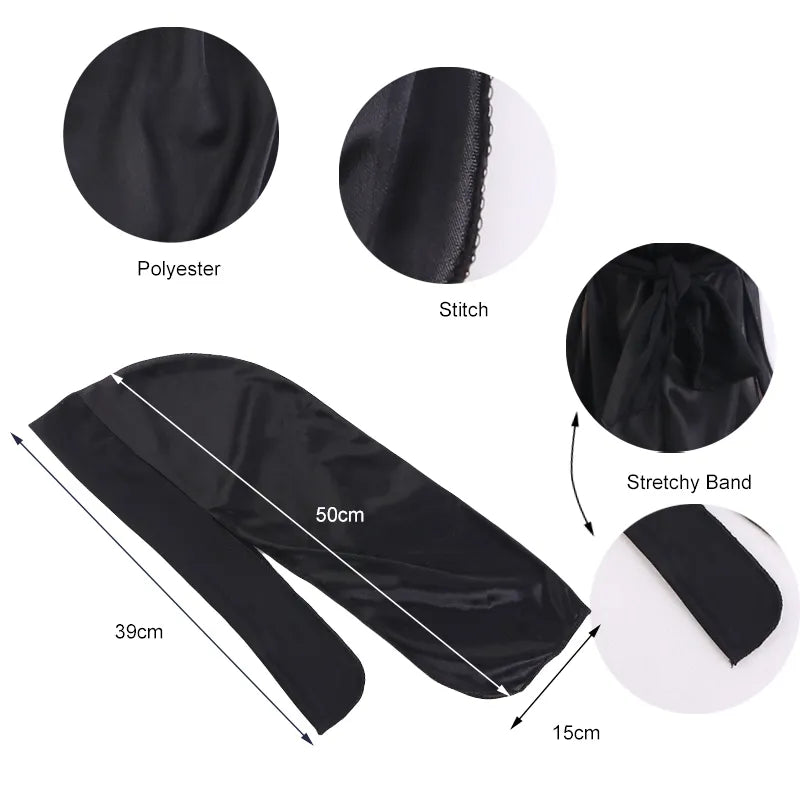 Khaki Front Band Silky Durag