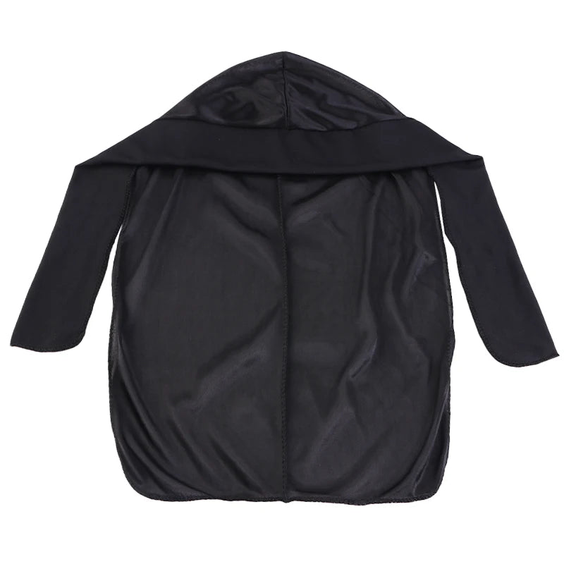 Black Front Band Silky Durag