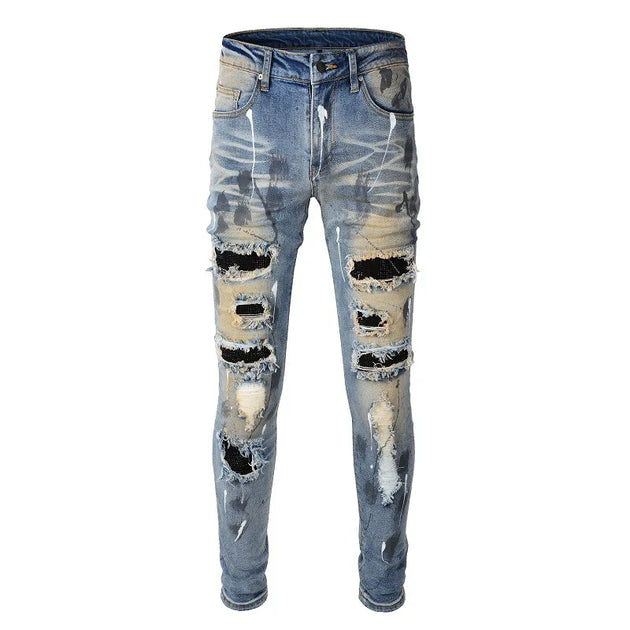 Paint Splatter Jeans Online - Taelor Boutique