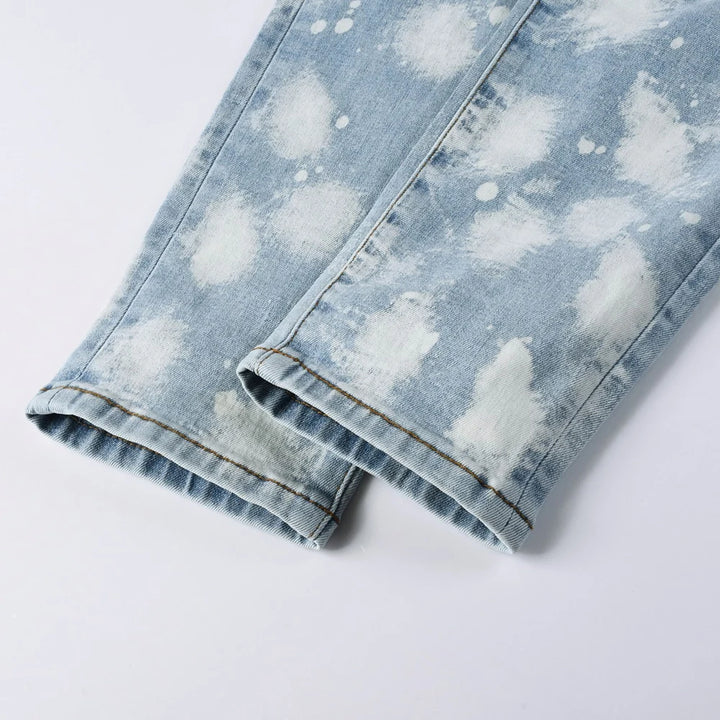 Light Blue Marble Wash Jeans