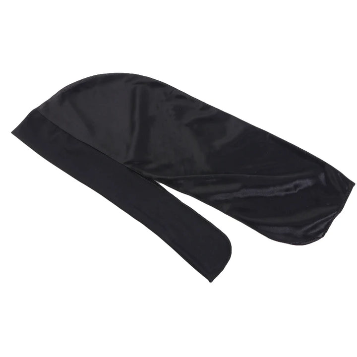 Black Front Band Silky Durag