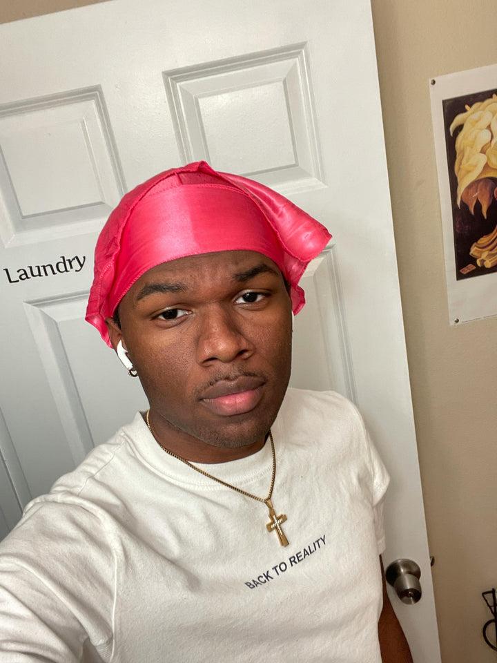 Taelor Boutique customer wearing a durag