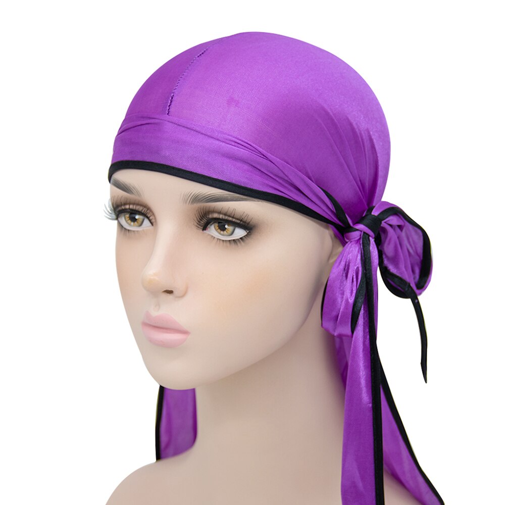 Purple Silk Durag w/ Black Lining