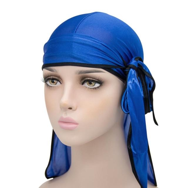 Royal Blue Silk Durag w/ Black Lining
