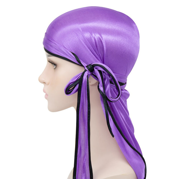Purple Silk Durag w/ Black Lining