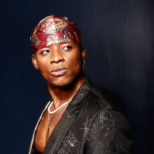 Wine Red Paisley Silky Durag