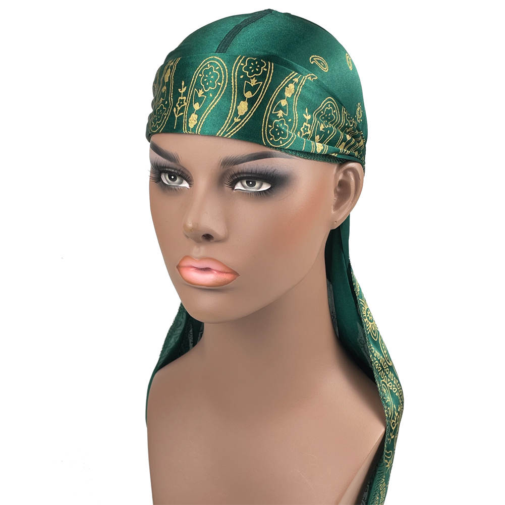Money Green Silky Bandana Durag
