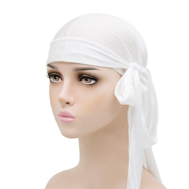 White Silk Durag – Taelor Boutique