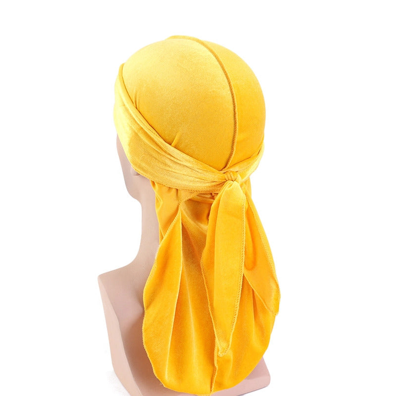 Yellow Velvet Durag