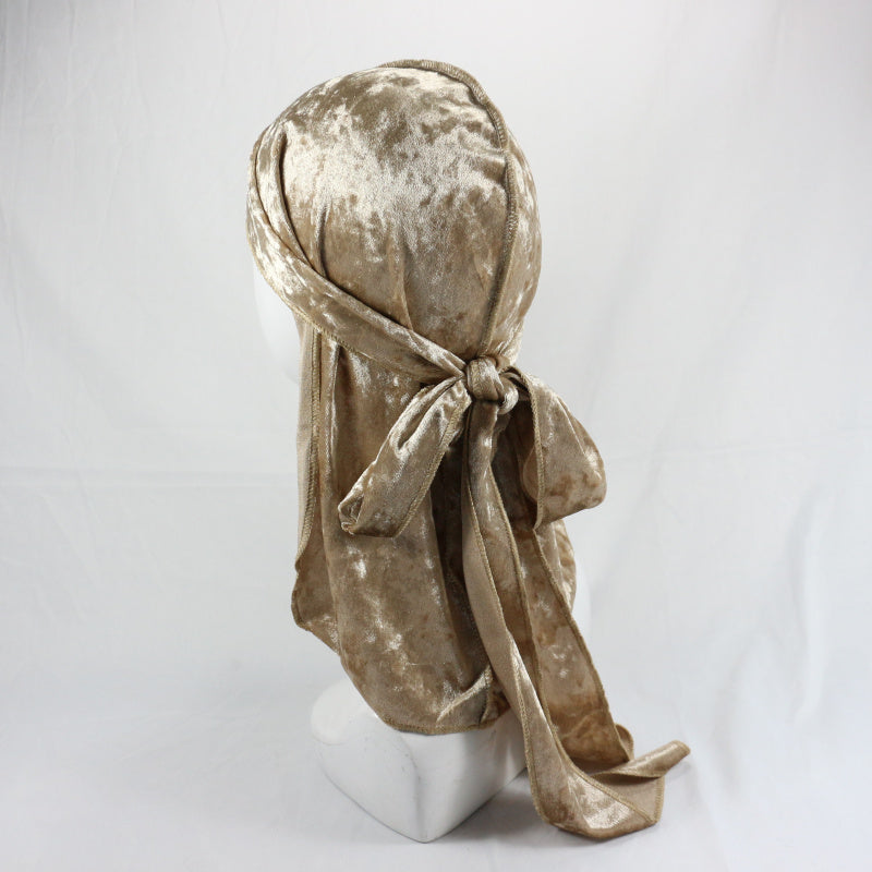 Beige Luxury Velvet Durag
