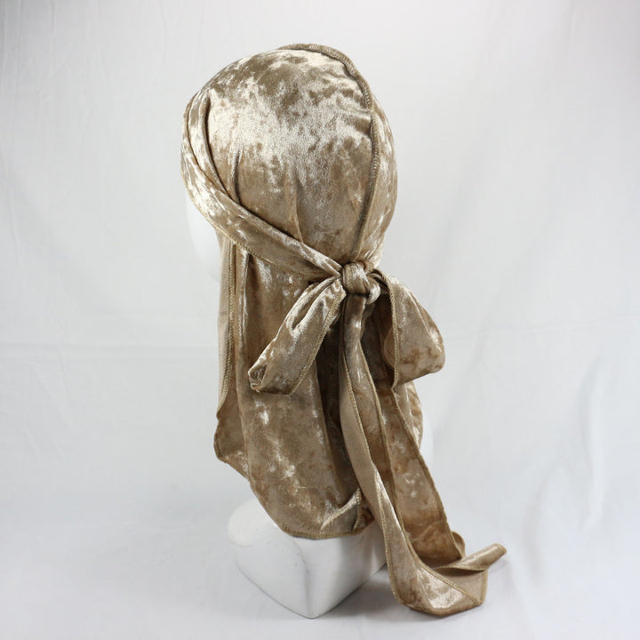 Beige Luxury Velvet Durag