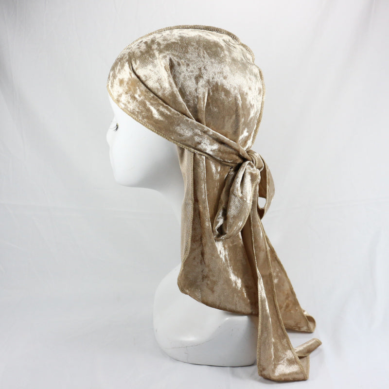 Beige Luxury Velvet Durag