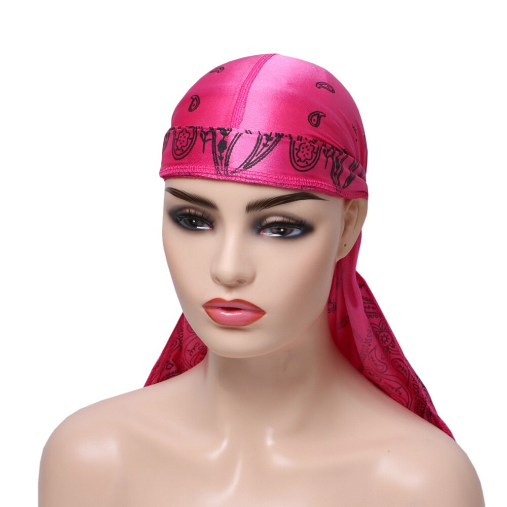 Pink Silky Bandana Durag