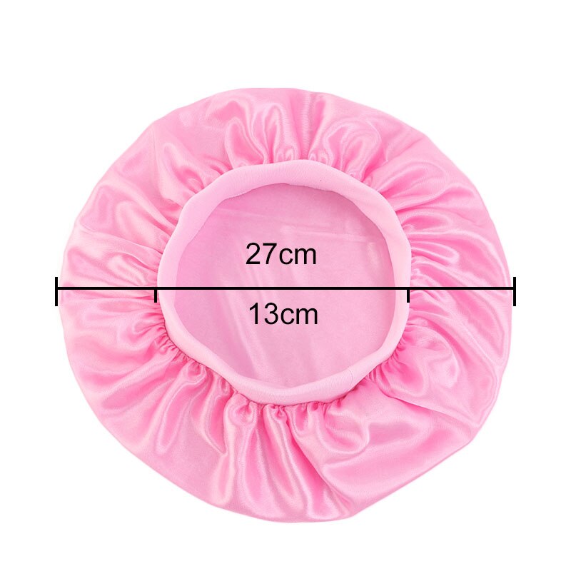 Pink Kids Silky Wide Band Bonnet