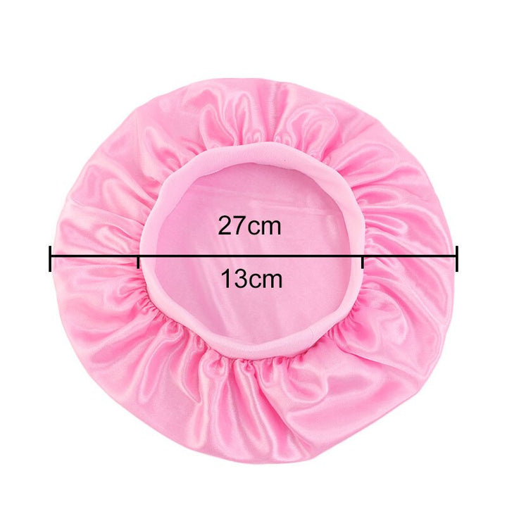 Pink Kids Silky Wide Band Bonnet