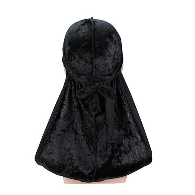 Black Luxury Velvet Durag