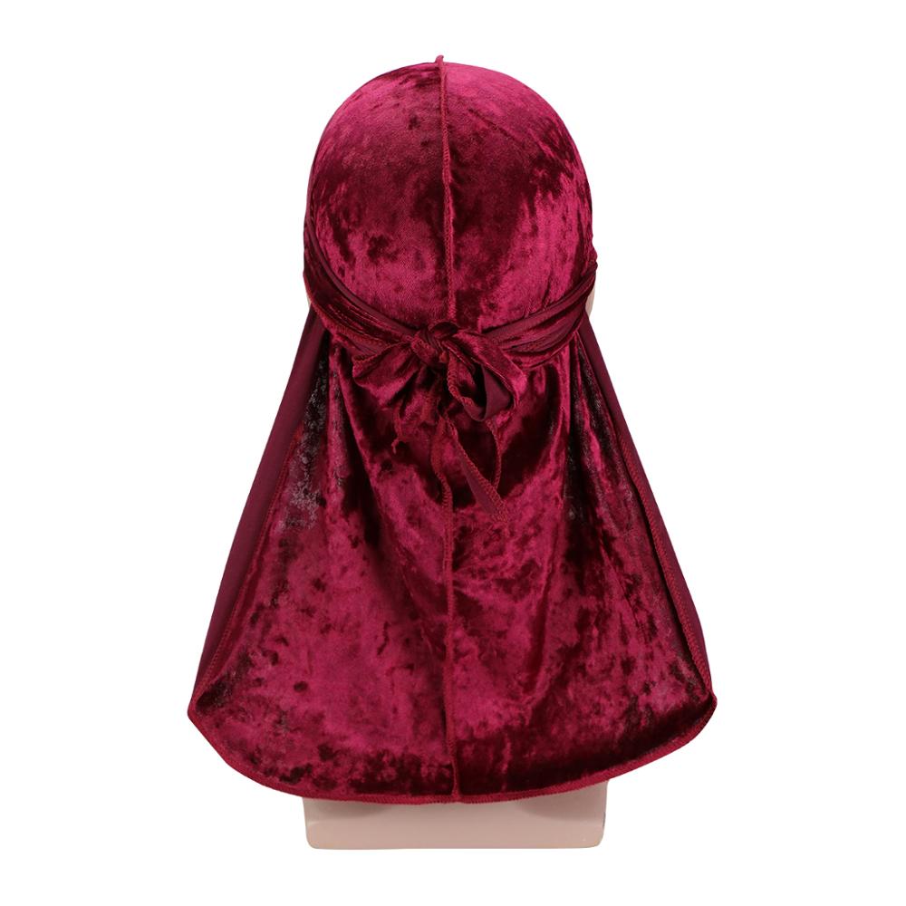 Burgundy Luxury Velvet Durag