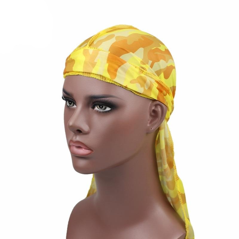 Silk Yellow Camo Durag