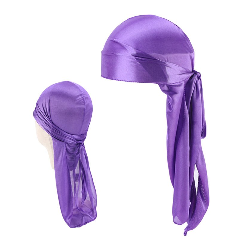Purple Father and Son Silky Durag Set