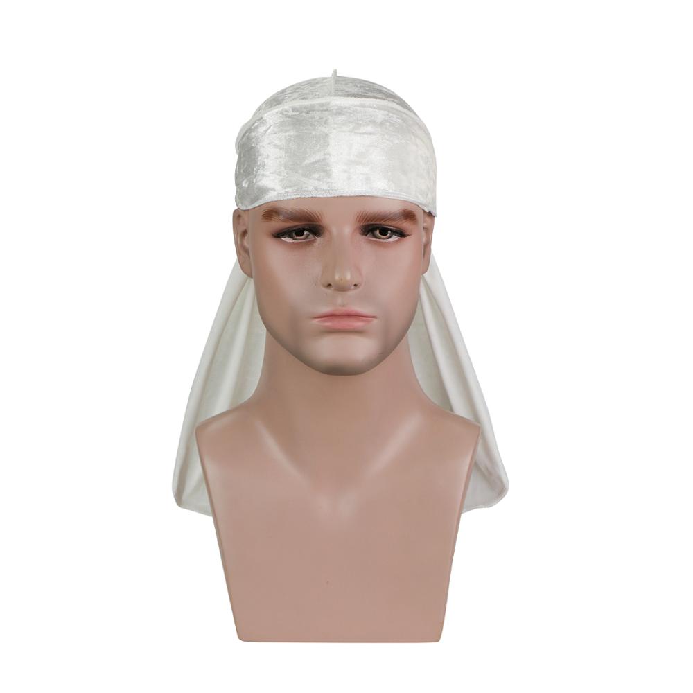 White Luxury Velvet Durag - Taelor Boutique
