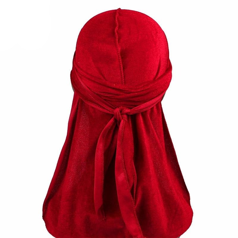 Bright Red Velvet Durag