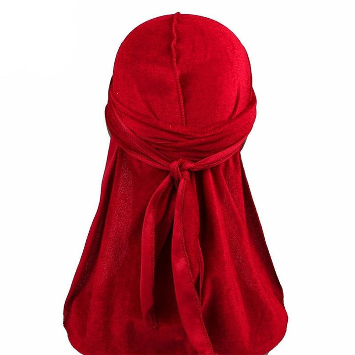 Bright Red Velvet Durag