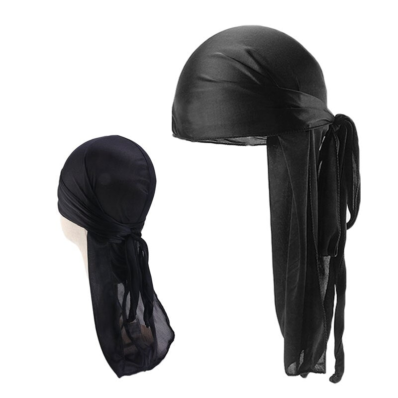 Black Father and Son Silky Durag Set