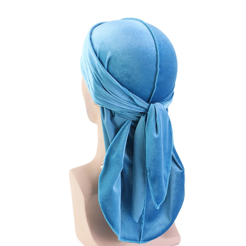 Sky Blue Velvet Durag