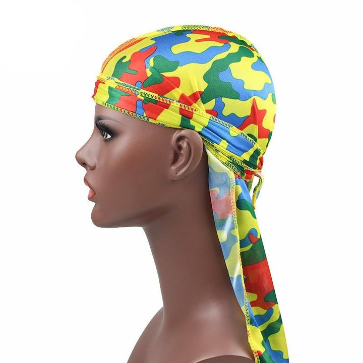Silk Multi Camo Durag - Taelor Boutique
