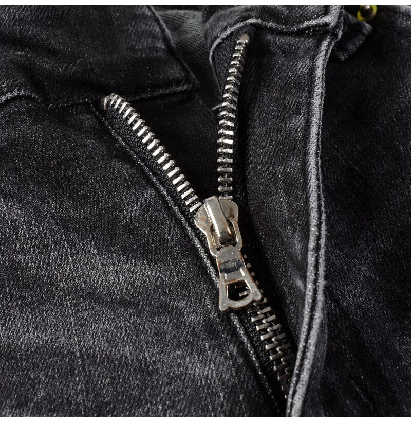 Grey Multicolour Painted Ripped Jeans