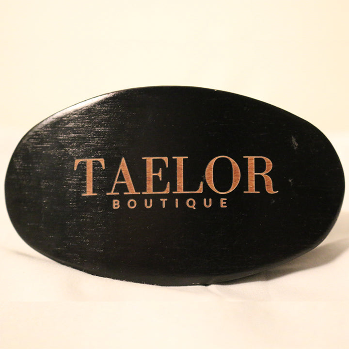 Black Medium Curved Wave Brush