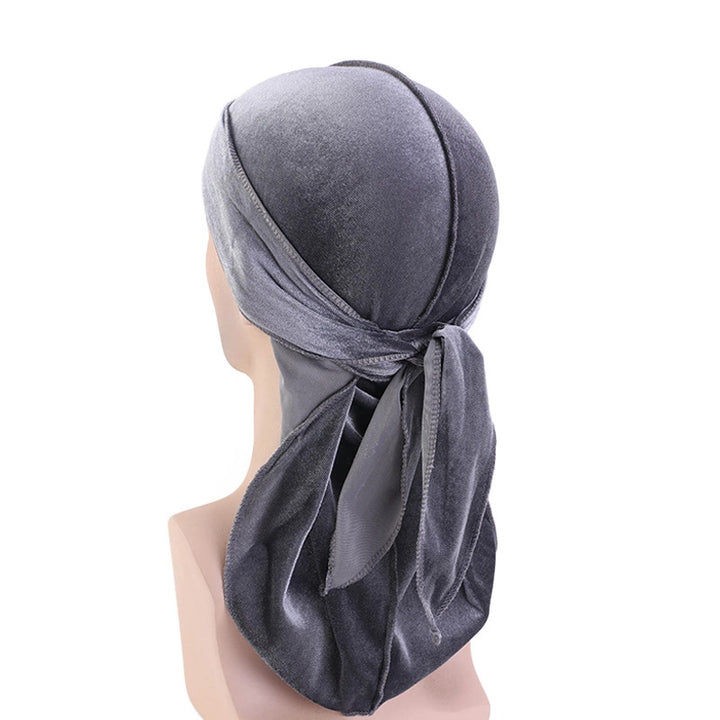 Grey Velvet Durag