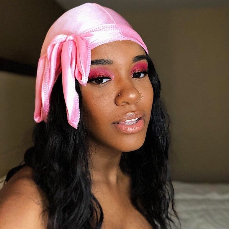 Pink Silk Durag – Taelor Boutique