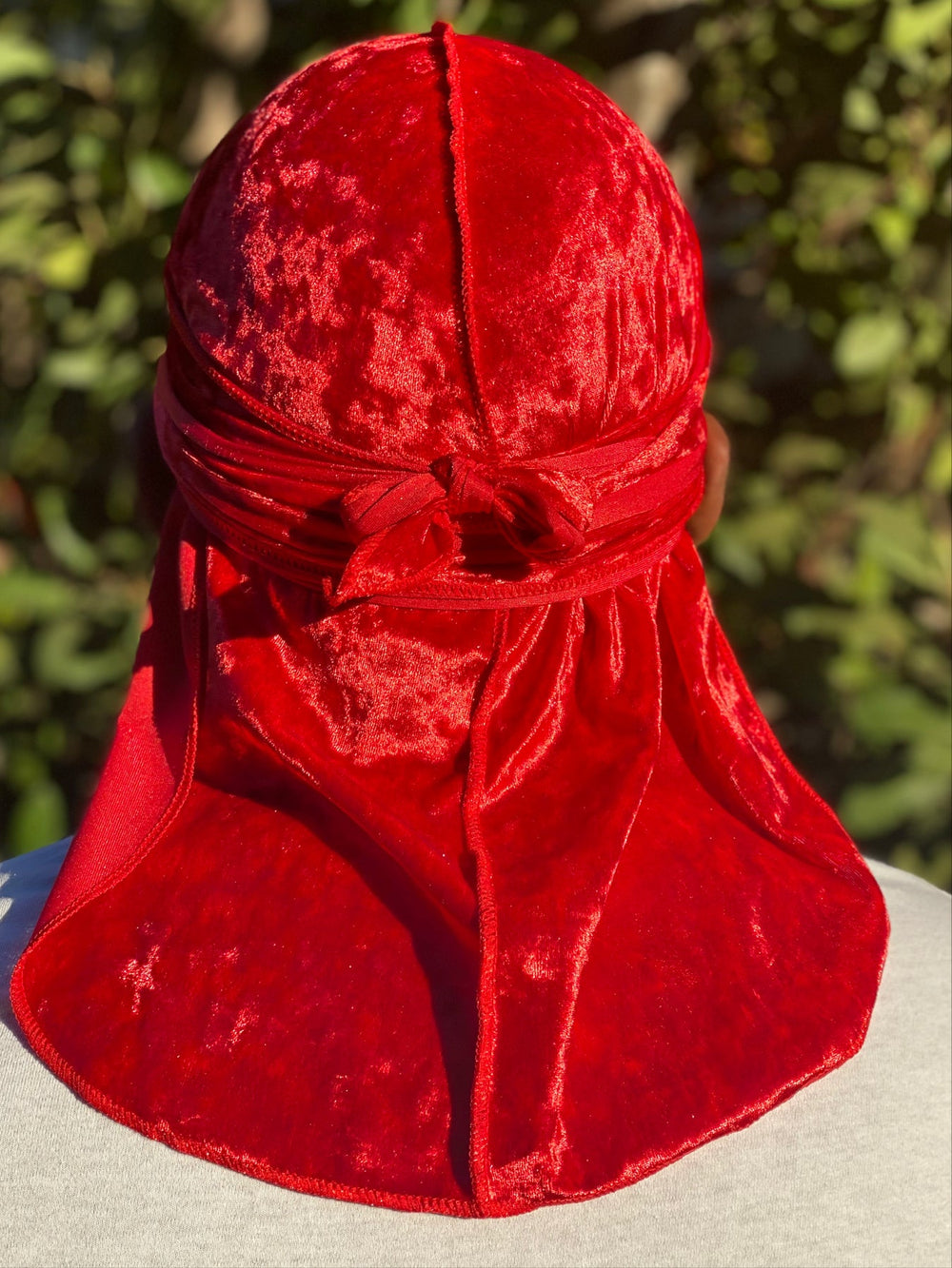 Red Luxury Velvet Durag