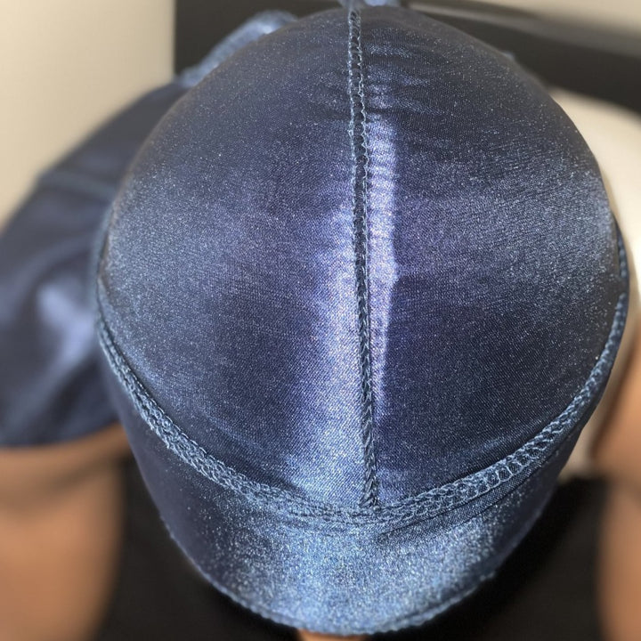 Navy Blue Silk Durag