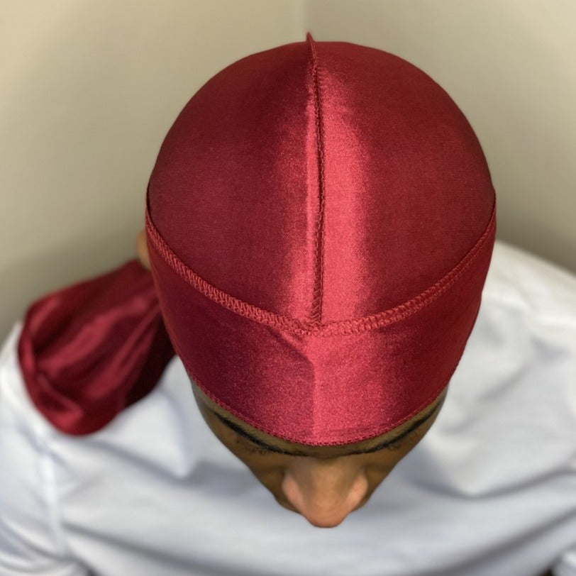 Burgundy Silk Durag