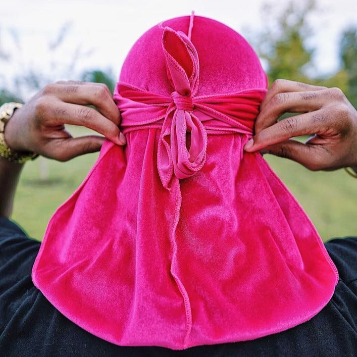 Hot Pink Velvet Durag