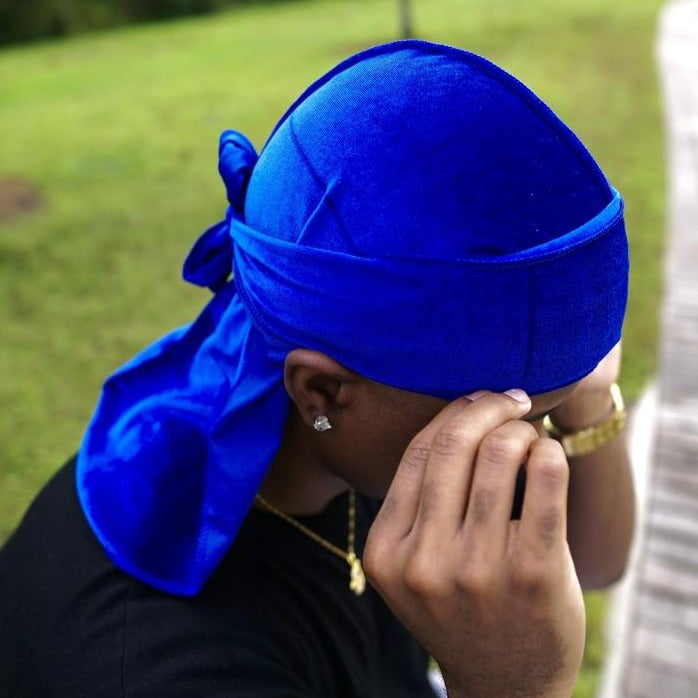 Royal Blue Velvet Durag