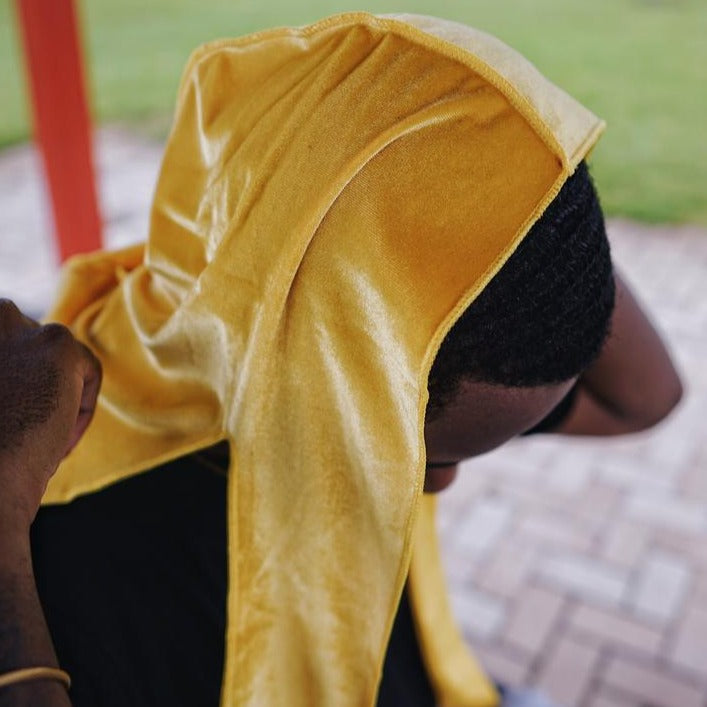 Gold Velvet Durag
