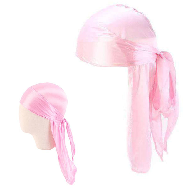 Pink Father and Son Silky Durag Set