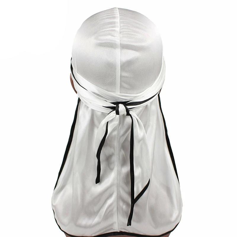 White Silk Durag w/ Black Lining
