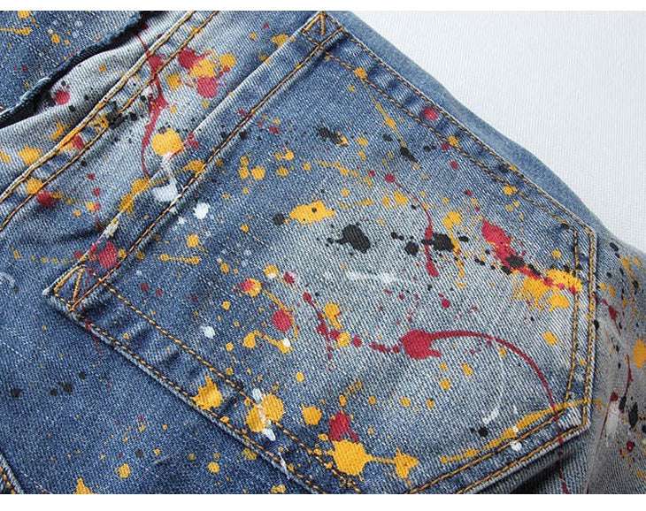 Paint Splatter Jeans Online - Taelor Boutique