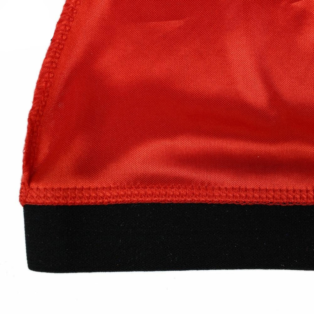 Red Silky Wave Cap