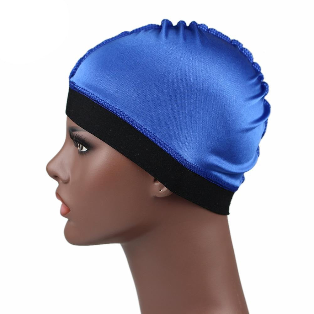 Blue Silky Wave Cap - Taelor Boutique