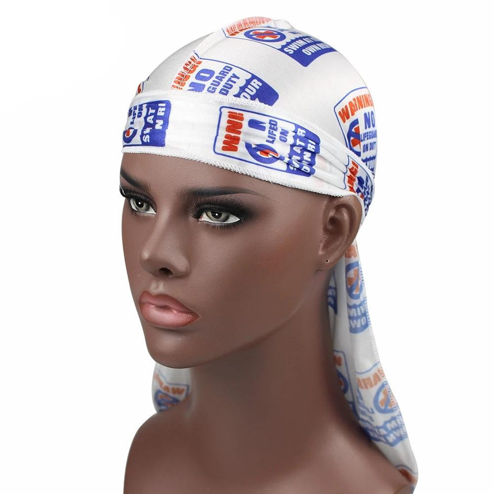 Swim At Your Own Risk Silky Durag